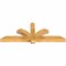 Ekena Millwork Redmond Rough Sawn Timber Gable Bracket, Western Red Cedar, 60"W x 22"H x 4"D x 4"F, 9/12 Pitch GBW060X22X0404RED00RWR - alternate 2